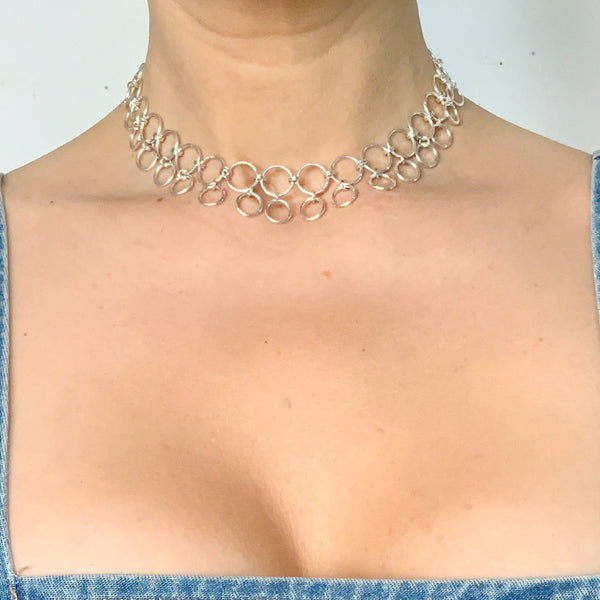 Sterling discount silver choker