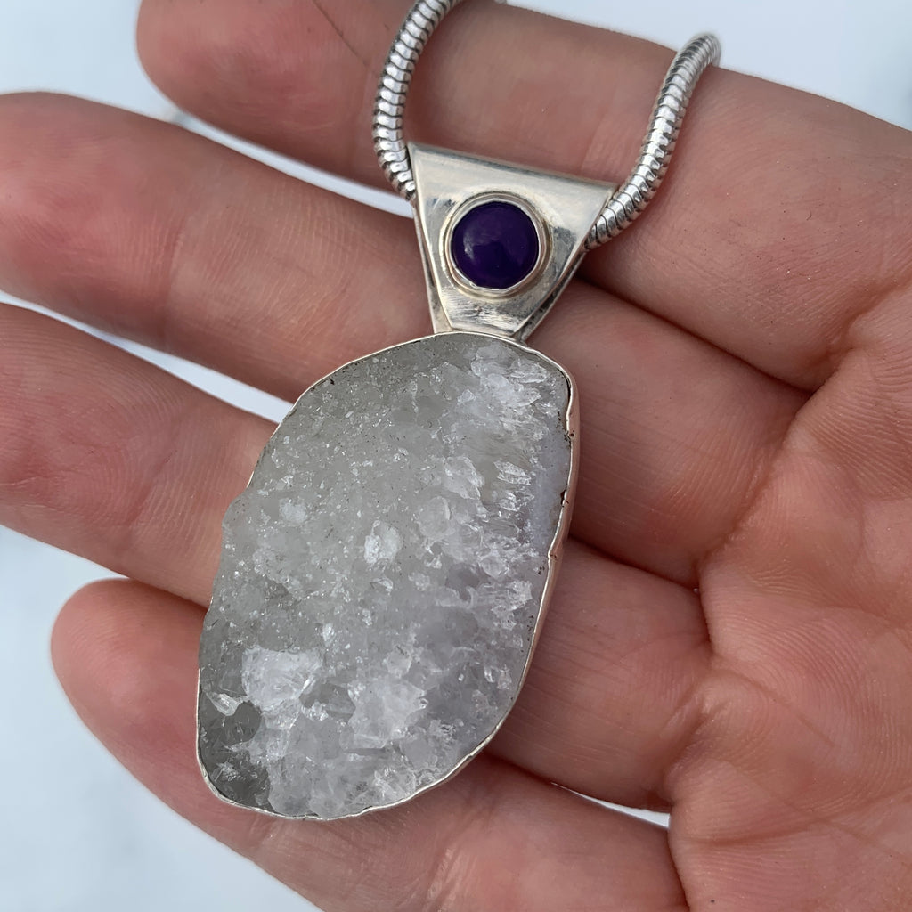 Apophyllite & Sugilite Necklace