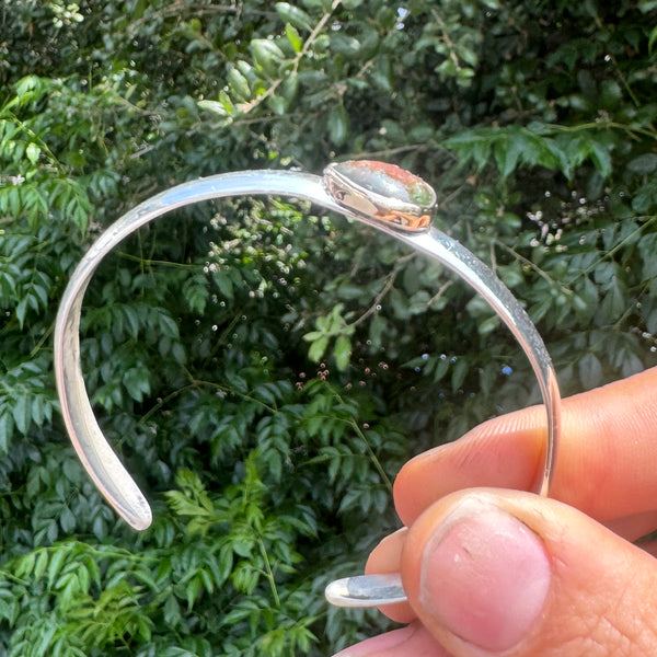 Mixed Metal Tourmaline Stacking Cuff