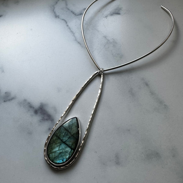 Labradorite Statement Choker