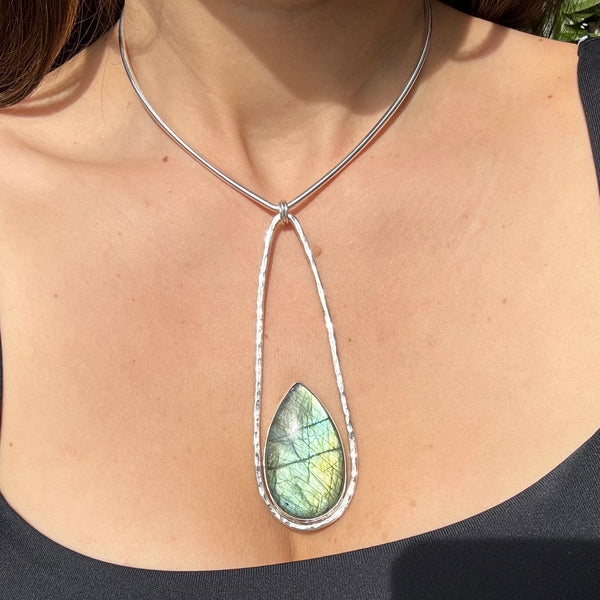 Labradorite Statement Choker
