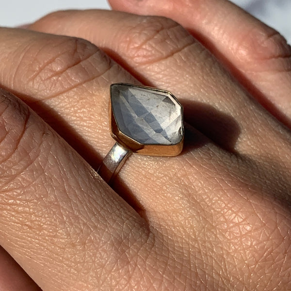 Mixed Metal Tibetan Quartz Ring