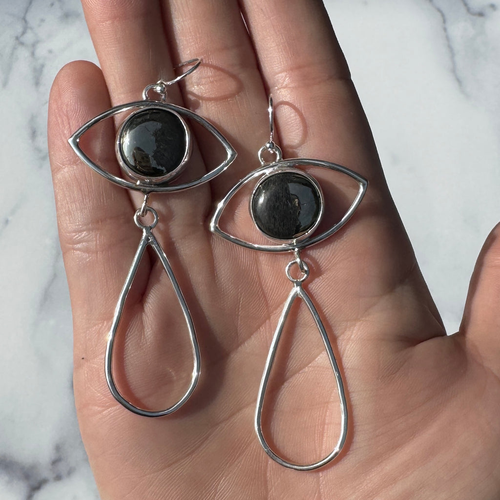 Crybaby Earrings with Apache Gold