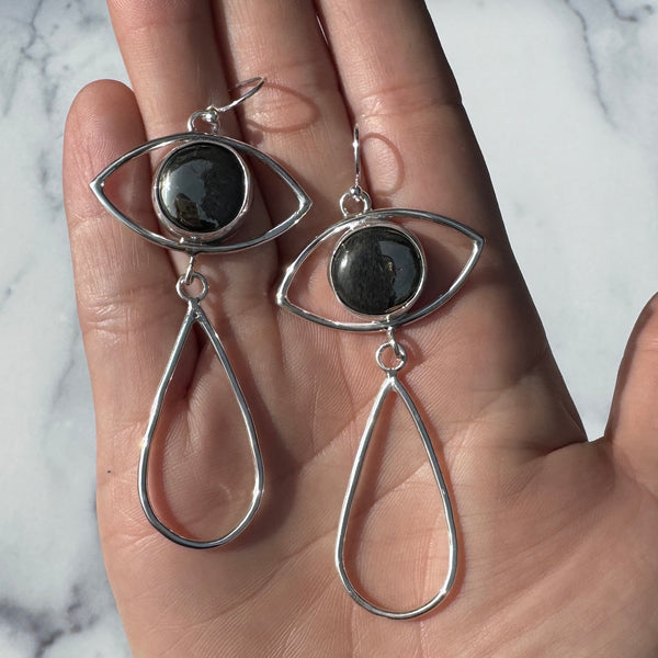 Crybaby Earrings with Apache Gold
