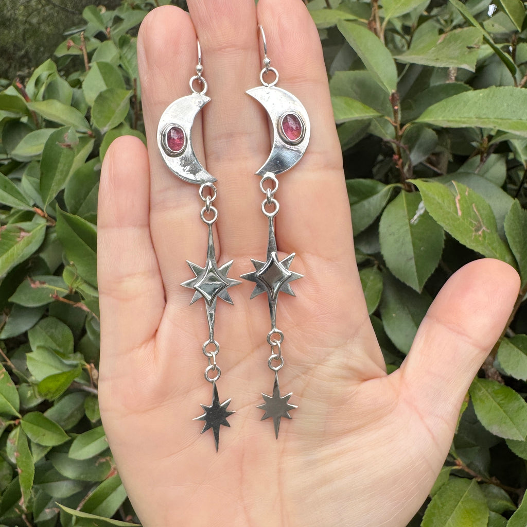 Pink Tourmaline Moondance Shoulder Dusters