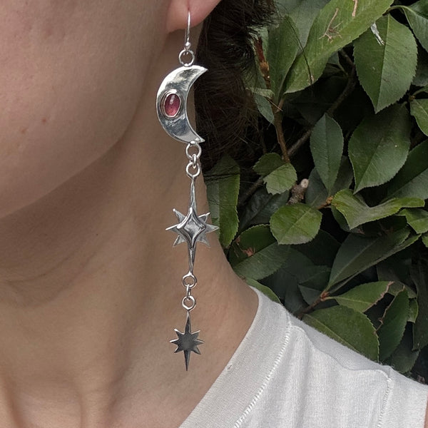 Pink Tourmaline Moondance Shoulder Dusters