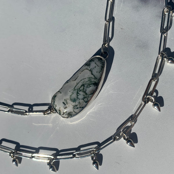 Tree Agate Layered Choker