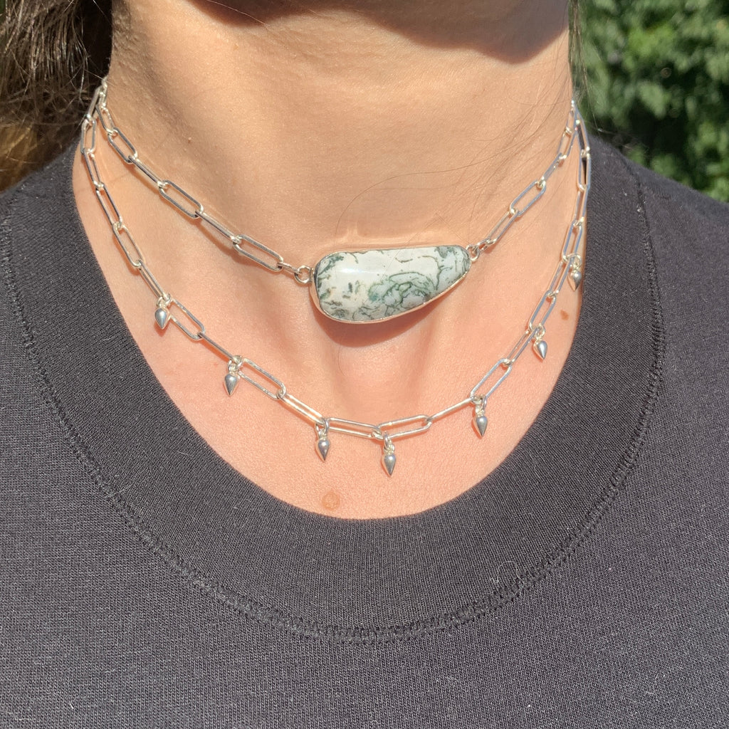 Tree Agate Layered Choker