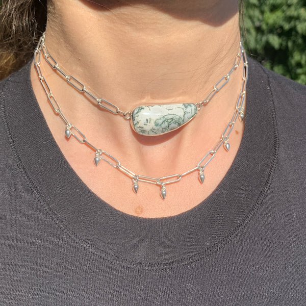 Tree Agate Layered Choker