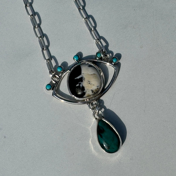 Crybaby with White Buffalo & Turquoise