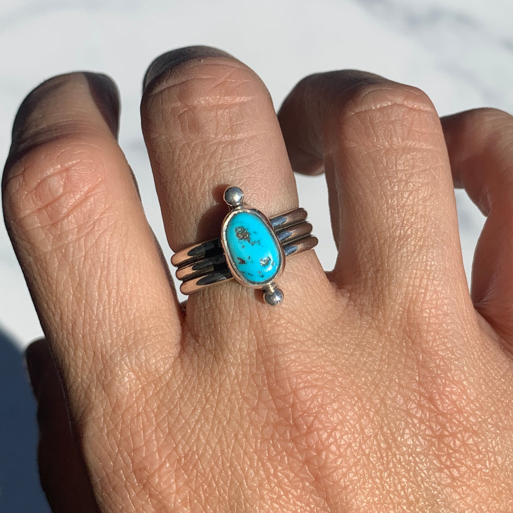 Kingman Nugget Bead Ring