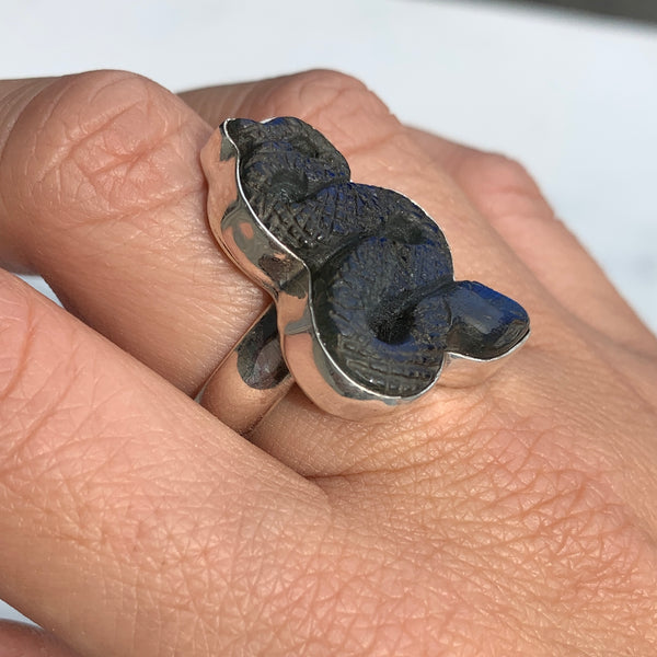 Labradorite Serpent Ring