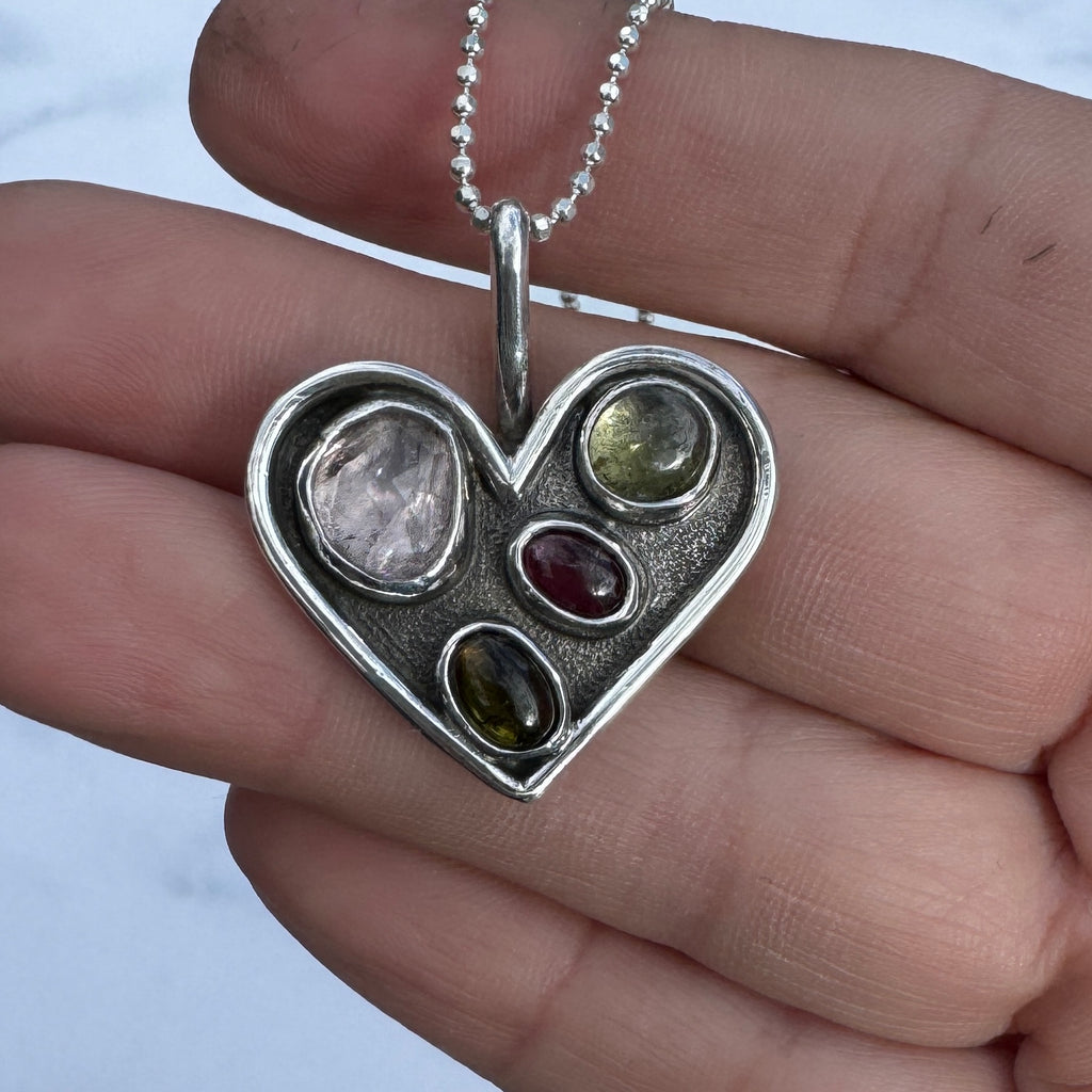 Gemstone Cluster Pendant