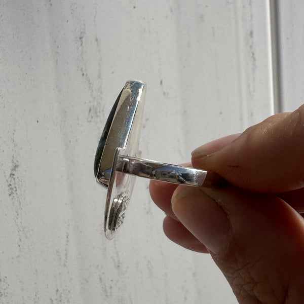 Mantis Turquoise Half Moon Ring