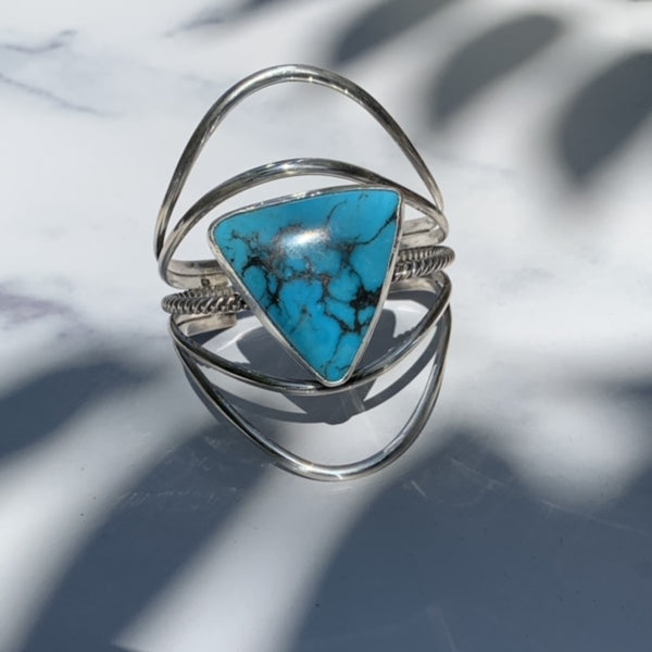 Kingman Turquoise Statement Cuff