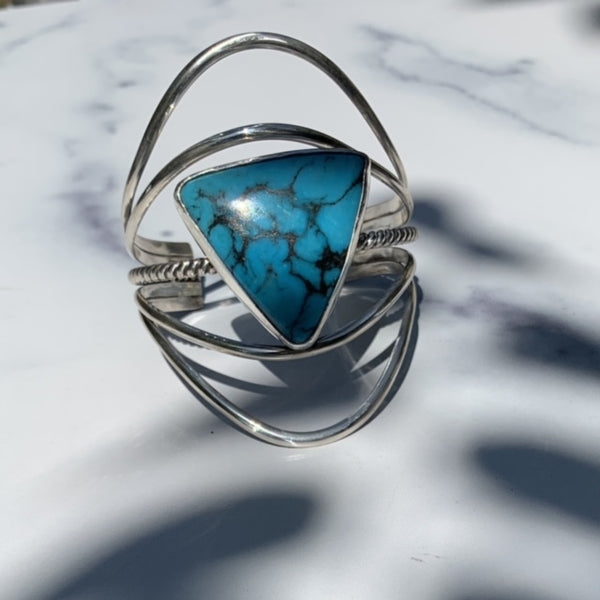 Kingman Turquoise Statement Cuff