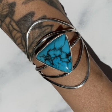 Kingman Turquoise Statement Cuff