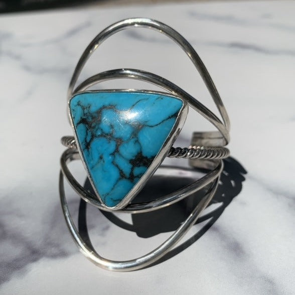 Kingman Turquoise Statement Cuff