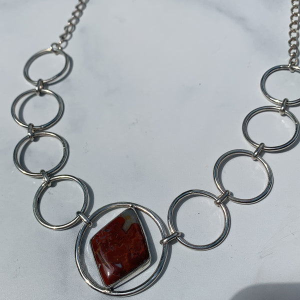 Moroccan Seam Agate Choker