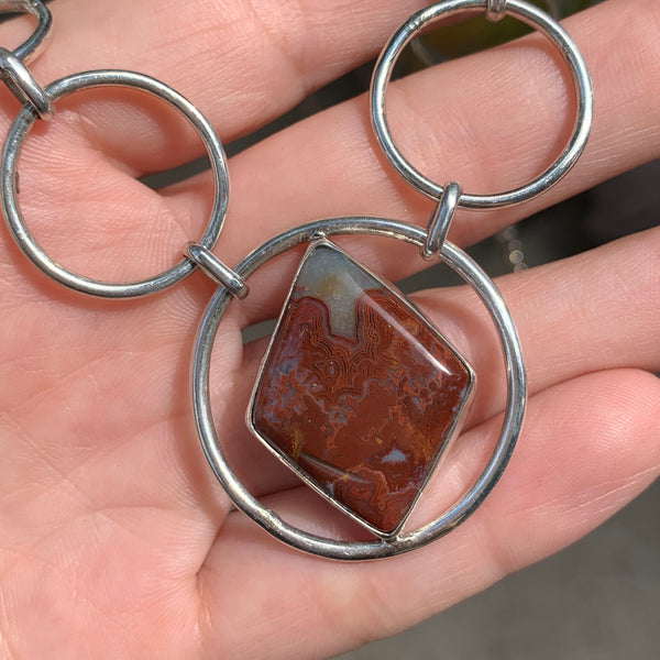 Moroccan Seam Agate Choker