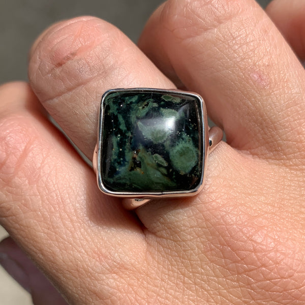 Kambaba Jasper Ring