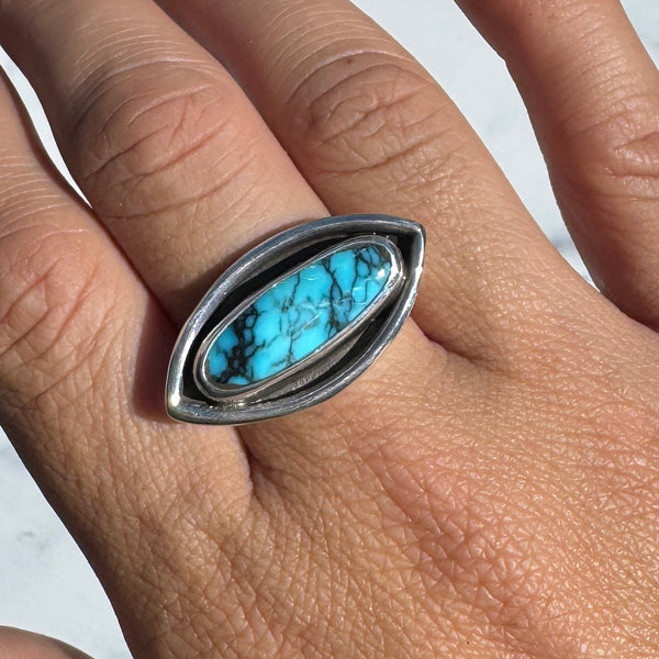 Kingman Turquoise Weirdling Ring