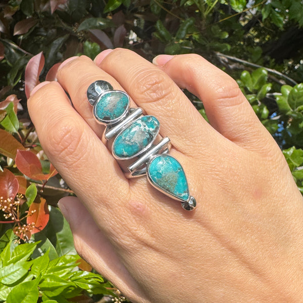 Turquoise Tower Ring
