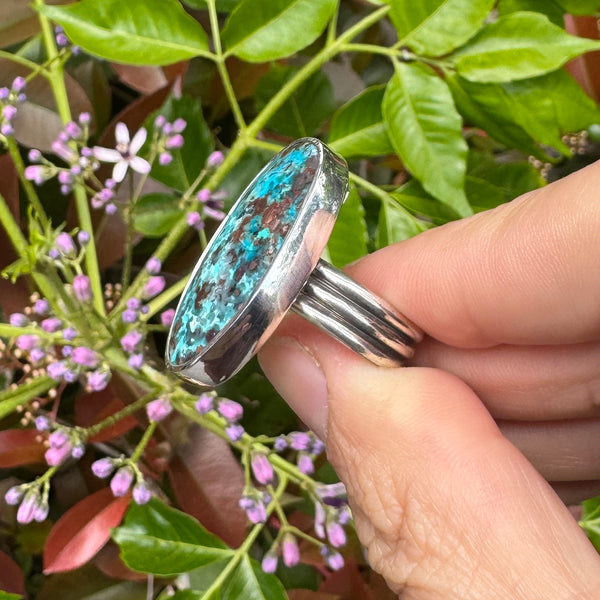Confetti Chrysocolla Statement Ring