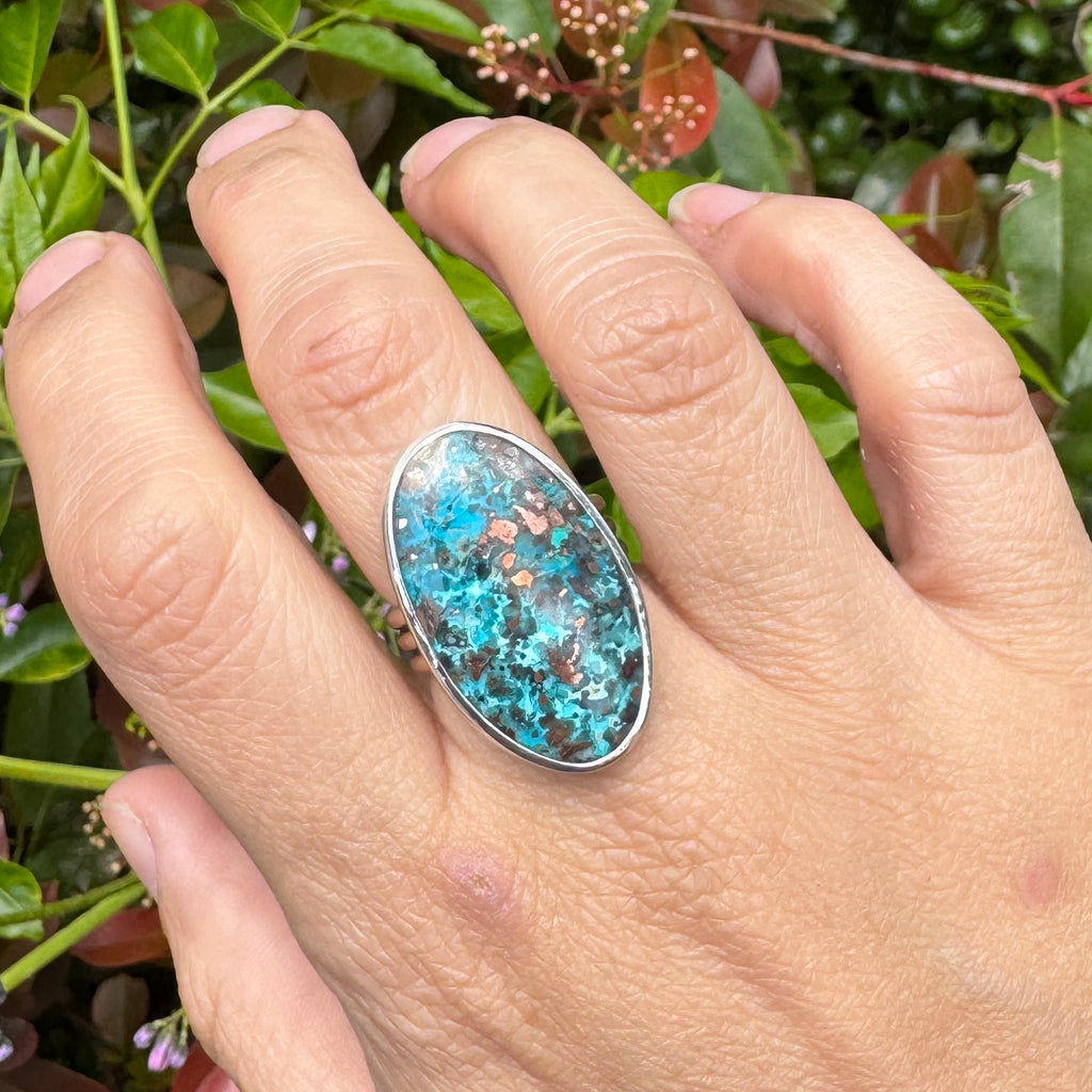 Confetti Chrysocolla Statement Ring