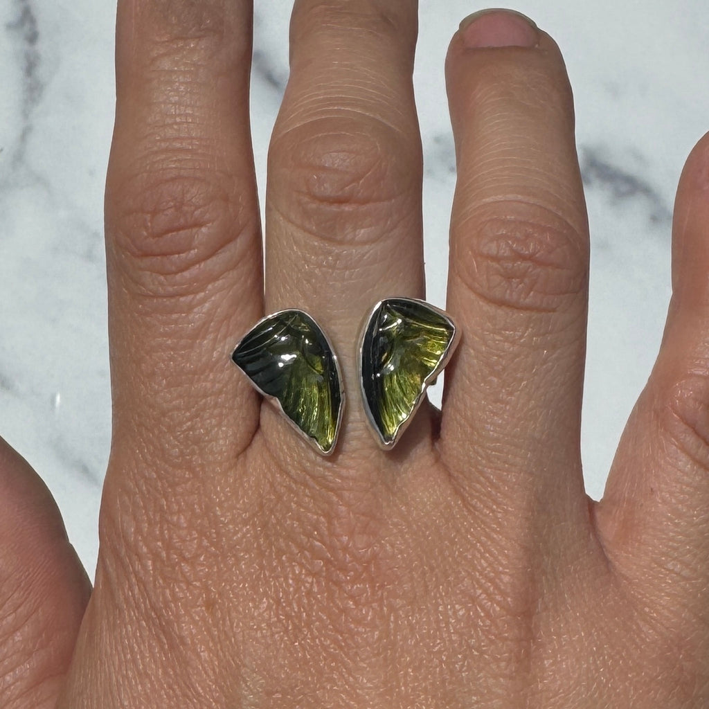 Tourmaline Butterfly Ring *adjustable from size 8.25-10*