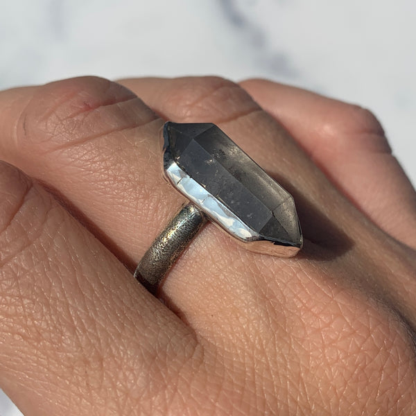 Tibetan Quartz Simple Ring