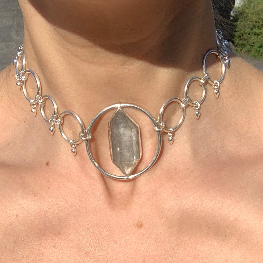 Tibetan Quartz Statement Choker