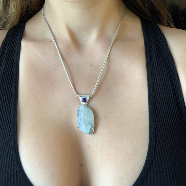 Apophyllite & Sugilite Necklace