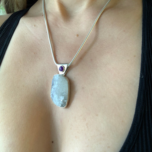 Apophyllite & Sugilite Necklace