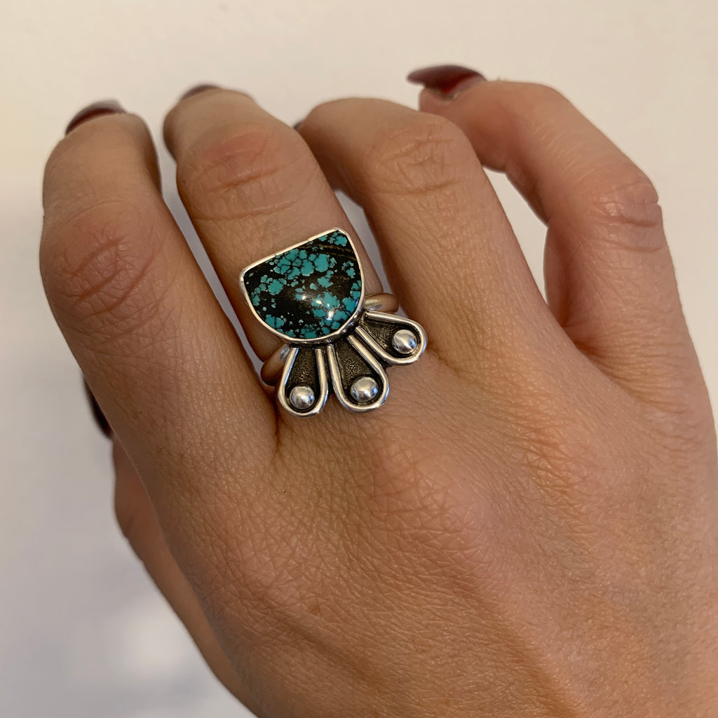 Treasure Mountain Turquoise Peacock Ring