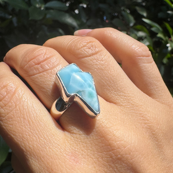 Larimar Bolt Ring