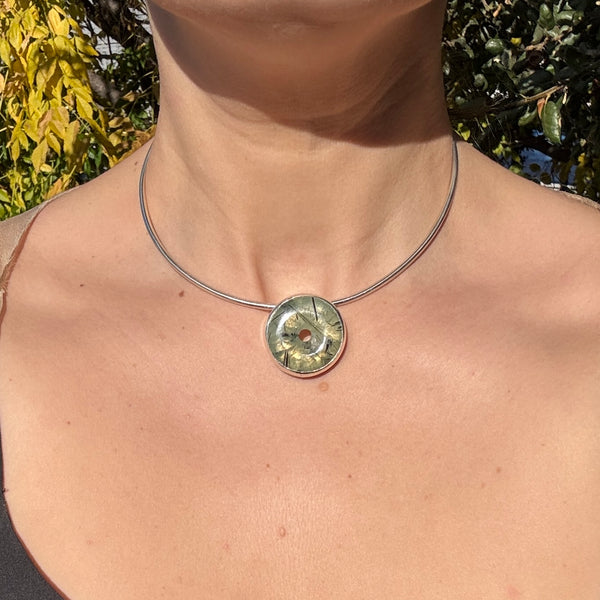 Prehnite Pendant