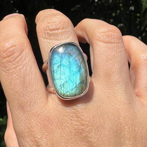 Labradorite Daily Driver Ring - Rectangle