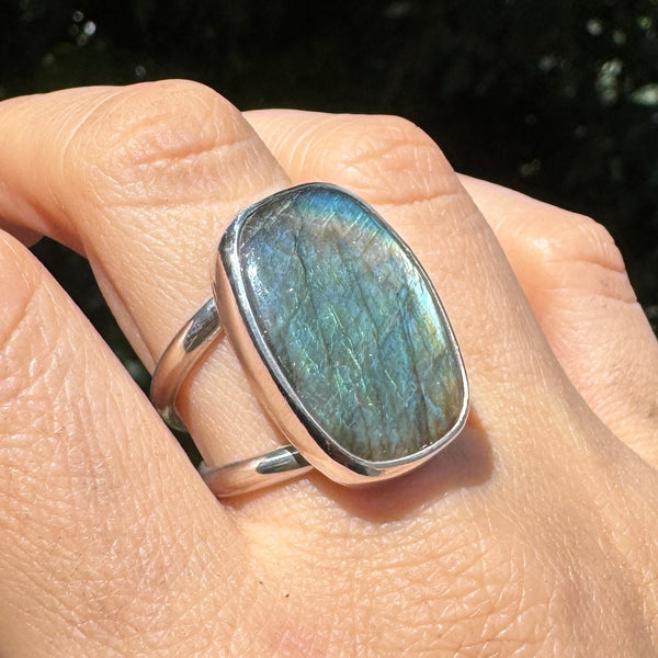 Labradorite Daily Driver Ring - Rectangle