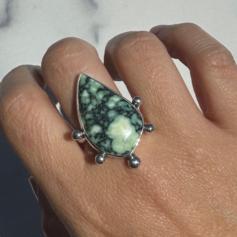 Angel Wing Variscite Ring