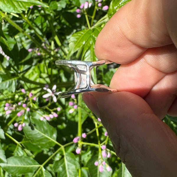 Opal Doublet Open Frame Ring (fits like size 9.5)