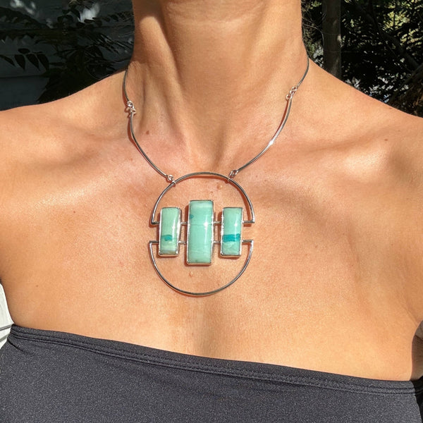 Indonesian Opalized Wood Portal Necklace