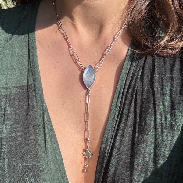 Rainbow Moonstone Starlight Lariat