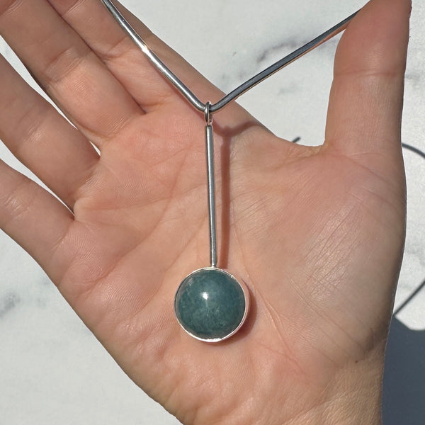 Aquamarine Pendulum Choker