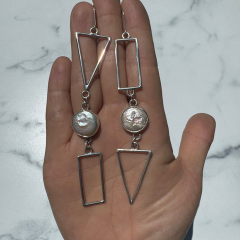 Keshi Pearl Shape Shifter Earrings