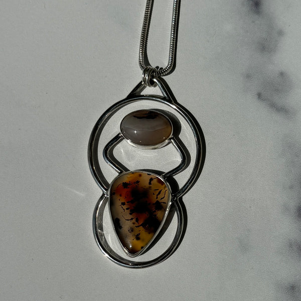 Montana Agate Statement Pendant