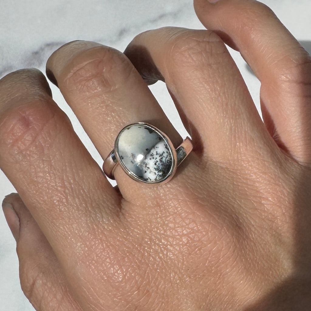 Dendritic Opal Wrap Ring