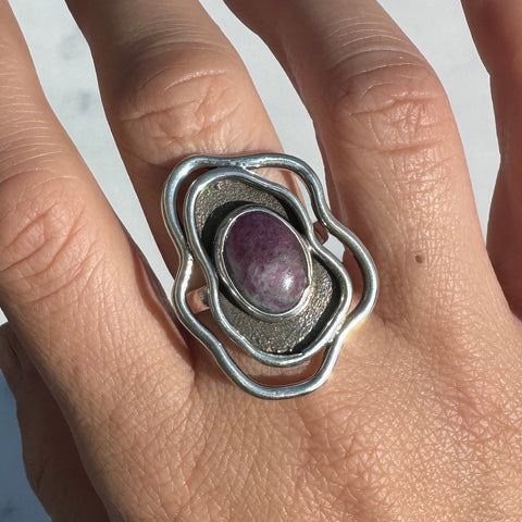 Ruby in Zoisite Whimsy Ring