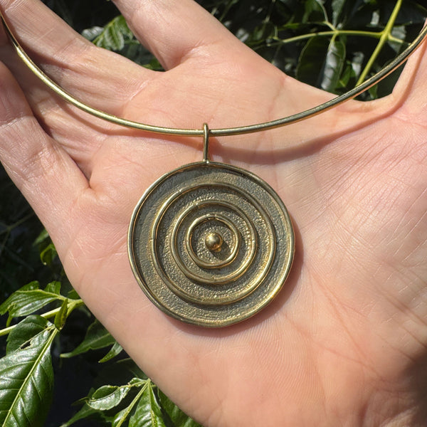Brass Medallion Necklace