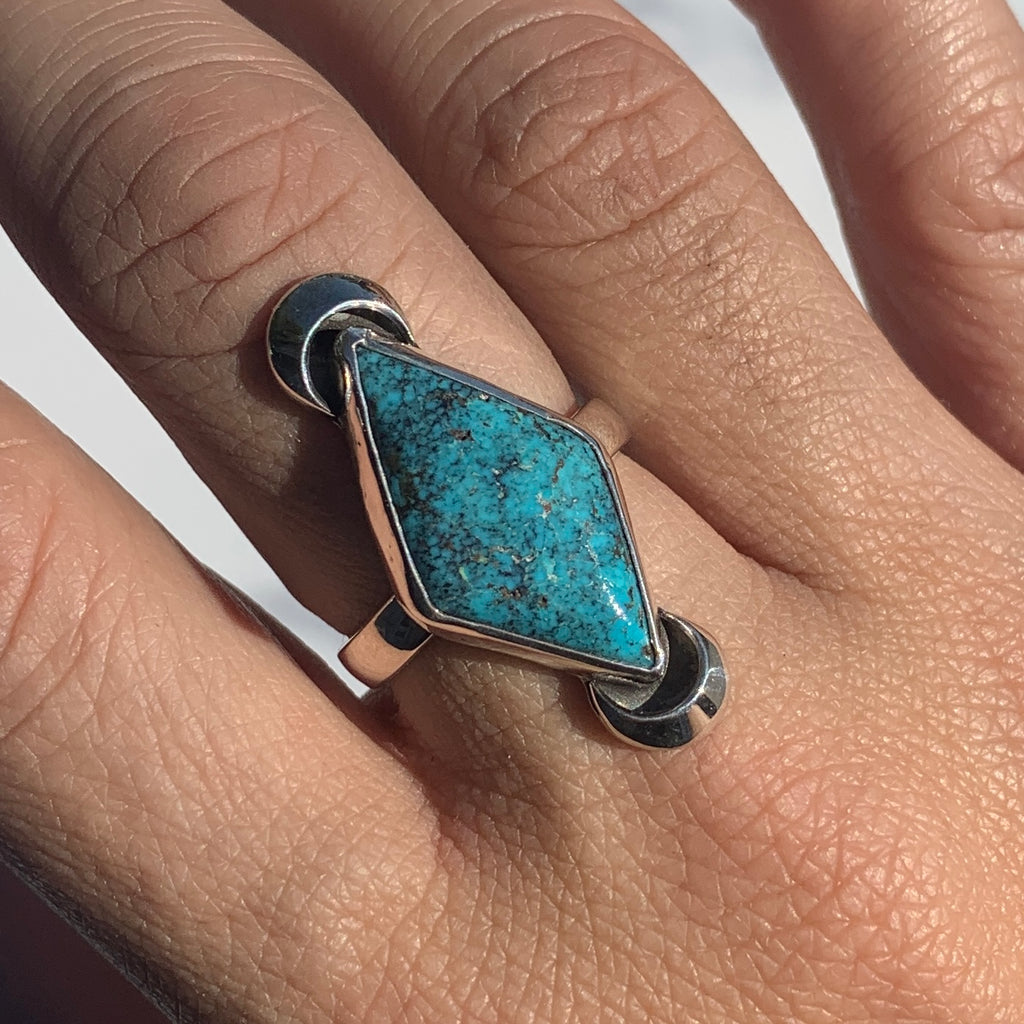 Kingman Turquoise Rhombus Ring
